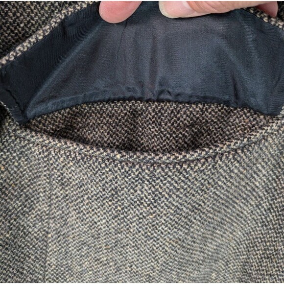 Lauren Ralph Lauren Womens 20W Wool Blazer Full Zip Brown Tweed Jacket VTG - Picture 5 of 12